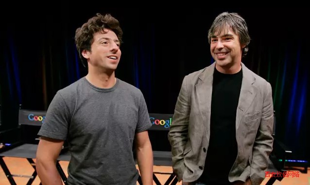 谷歌創始人謝爾蓋·布林(左)與拉里·佩奇(右)