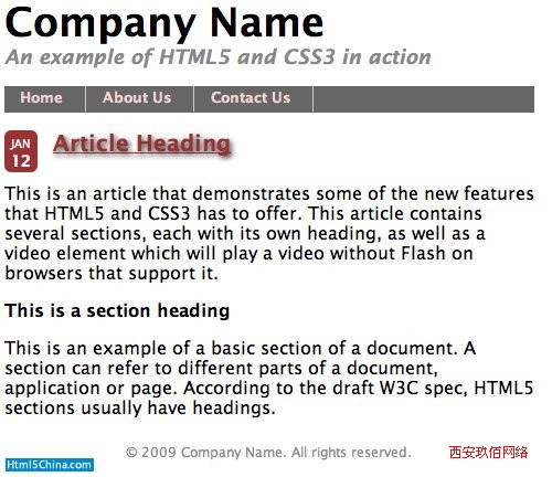 �@ʾʹ�� HTML5 �� CSS3 �����ĸ��N�ı���ʽ����Ļ�؈D�������������ľ����ɫ�������}�Լ��Ӵֵą^����}��